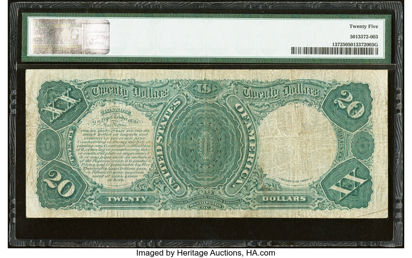 1880 $20  (Fr. 137) thumbnail 3