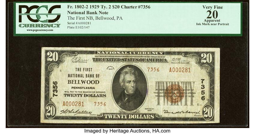 1929 $20  Type 2 (Fr. 1802-2) thumbnail 5