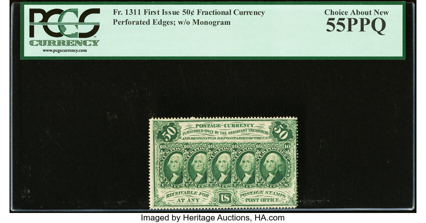  50c Five Stamps Obverse (Fr. 1311) thumbnail 2