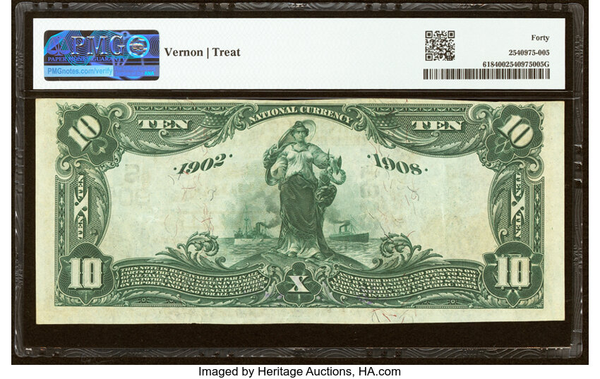 1902 $10  3rd Charter Period, 2nd Issue, Date Back (Fr. 618) thumbnail 14