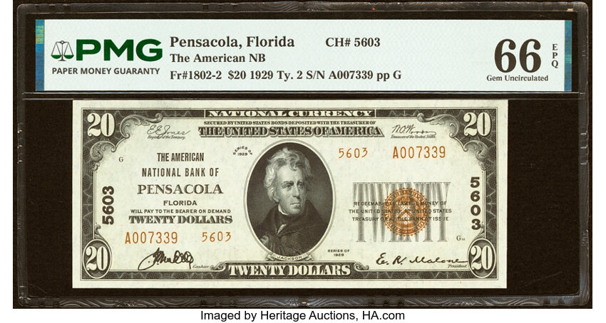 1929 $20  Type 2 (Fr. 1802-2) thumbnail 8