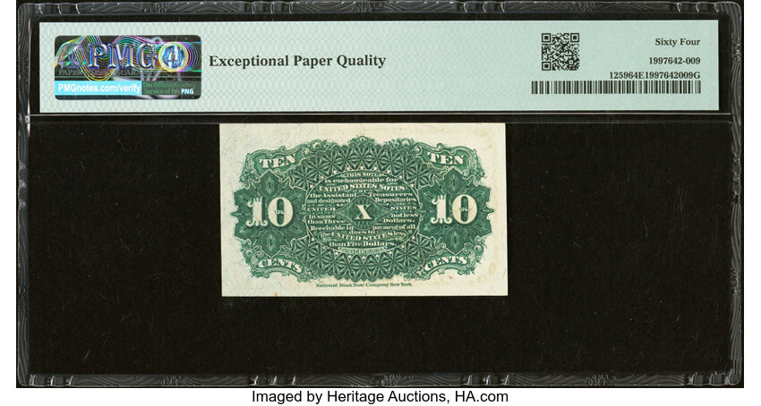  10c Bust of Liberty (Fr. 1259) thumbnail 15