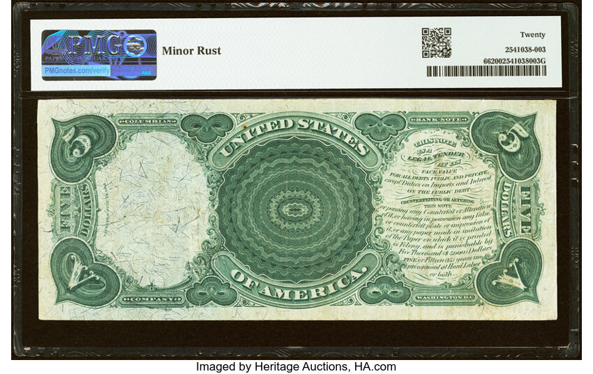 1875 $5  (Fr. 66) thumbnail 4