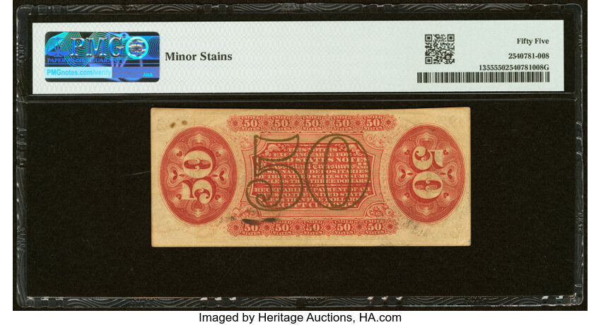  50c Seated Figure of Justice (Fr. 1355) thumbnail 7