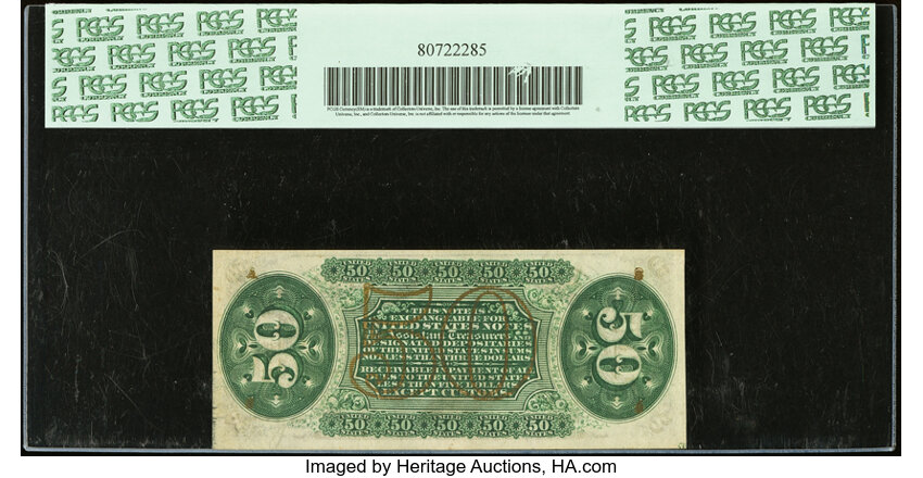  50c Head of General Spinner (Fr. 1335) thumbnail 4