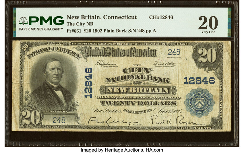 1902 $20  3rd Charter Period, 3rd Issue, Plain Back (Fr. 661) thumbnail 2