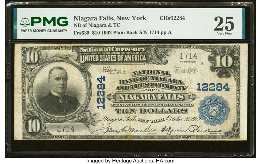 1902 $10  3rd Charter Period, 3rd Issue, Plain Back (Fr. 635) thumbnail 2