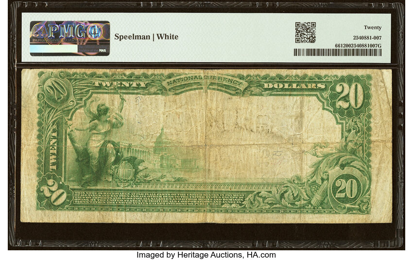 1902 $20  3rd Charter Period, 3rd Issue, Plain Back (Fr. 661) thumbnail 20