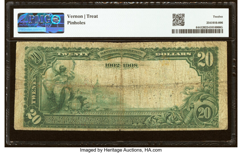 1902 $20  3rd Charter Period, 2nd Issue, Date Back (Fr. 644) thumbnail 9
