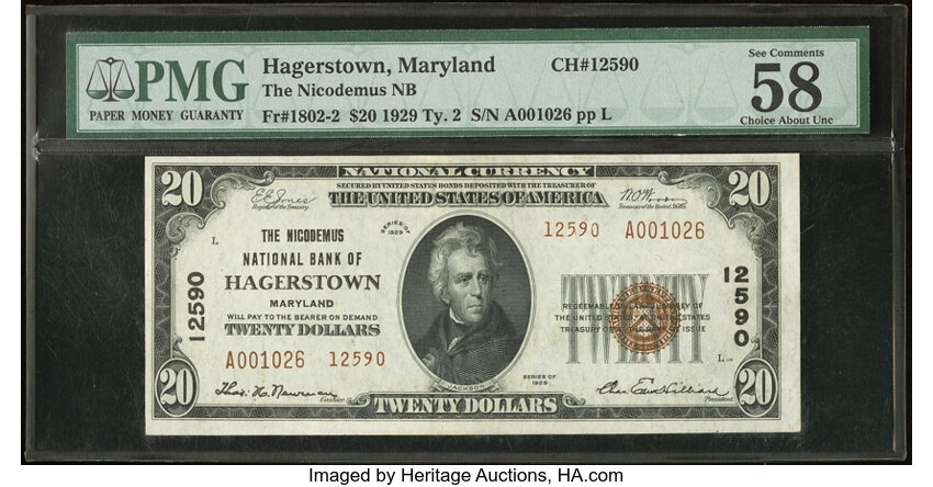 1929 $20  Type 2 (Fr. 1802-2) thumbnail 9