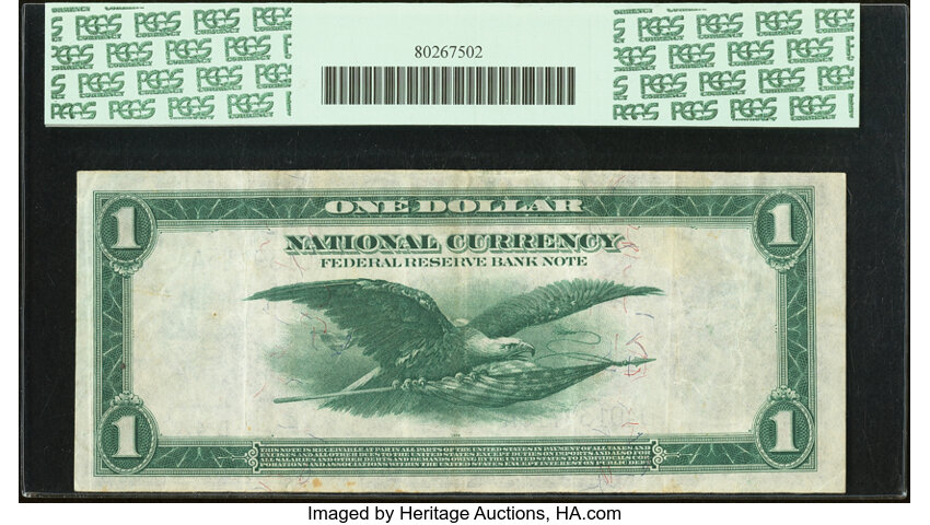 1918 $1  Cleveland (Fr. 720) thumbnail 15