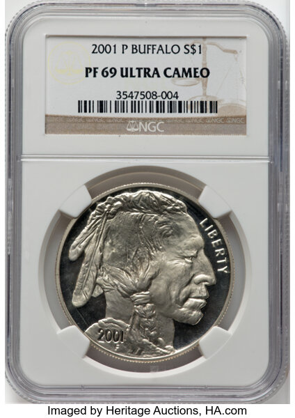 2001-P S$1 American Buffalo PR DCAM thumbnail 7