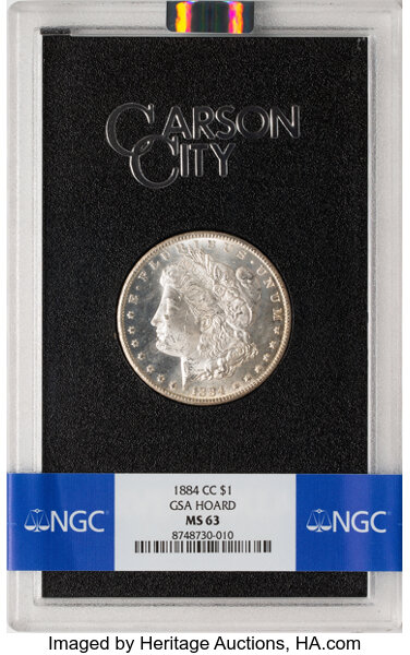 1884-CC $1  GSA Hoard, Hard package MS thumbnail 4