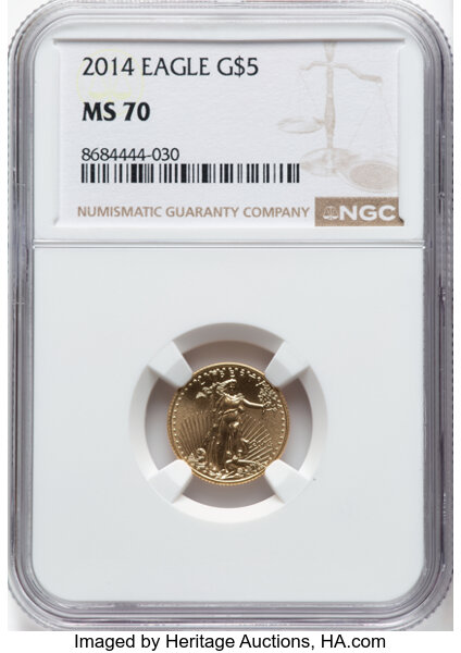 2014 $5  Gold Eagle MS thumbnail 6