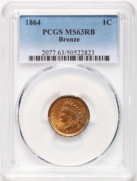 1864 1c Bronze MS RB thumbnail 3