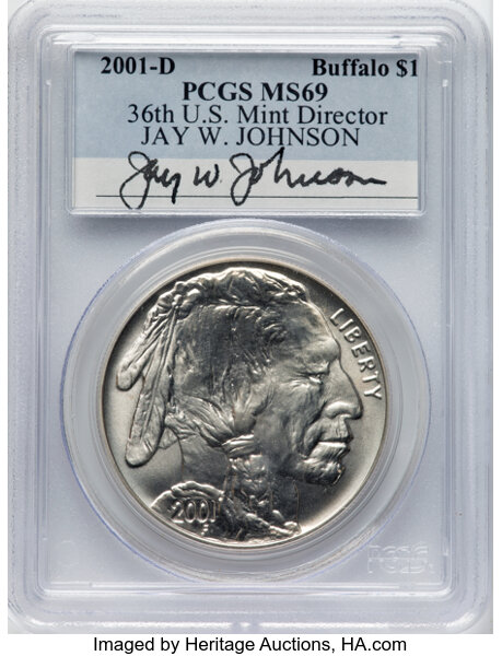 2001-D S$1 American Buffalo MS thumbnail 5