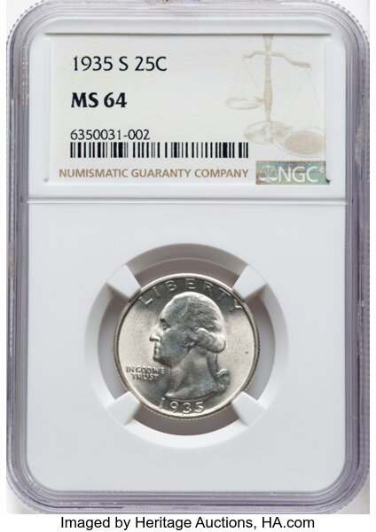 1935-S 25c MS thumbnail 3