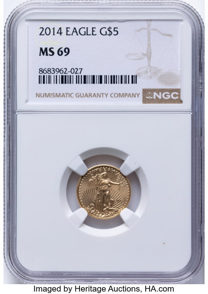 2014 $5  Gold Eagle MS thumbnail 10