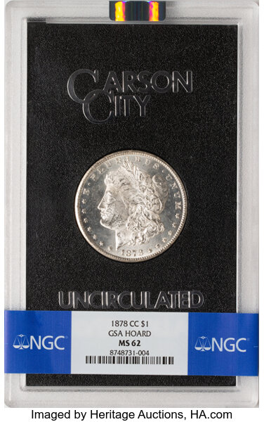 1878-CC $1  GSA Hoard, Hard package MS thumbnail 7