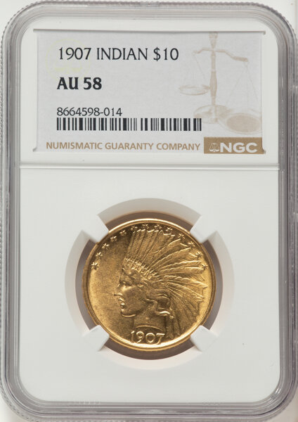 1907 $10  No Motto MS thumbnail 10