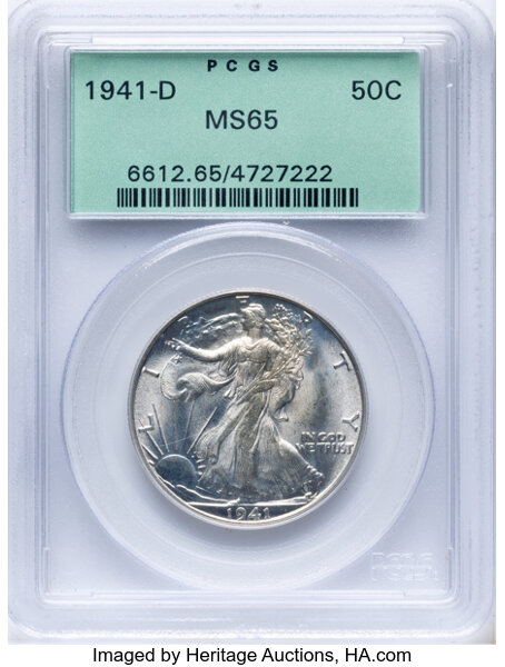 1941-D 50c MS thumbnail 4