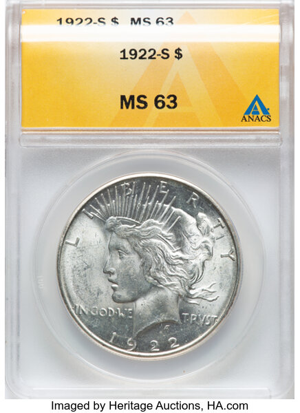 1922-S $1  Triple Clash Spikes, VAM-1E1 MS thumbnail 4