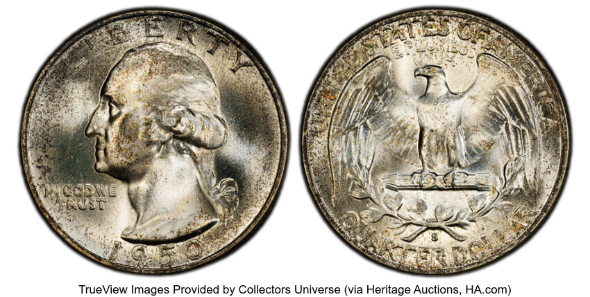 1950-S 25c MS PL thumbnail 3