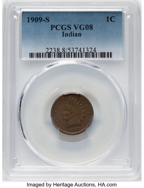 1909-S 1c Indian MS BN thumbnail 5