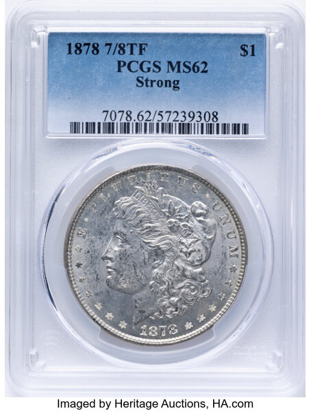 1878 7/8TF $1  Strong, 7/7, VAM-42 MS thumbnail 3
