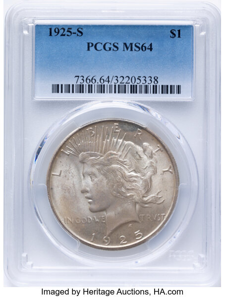 1925-S $1  Doubled Reverse, VAM-2A MS thumbnail 8