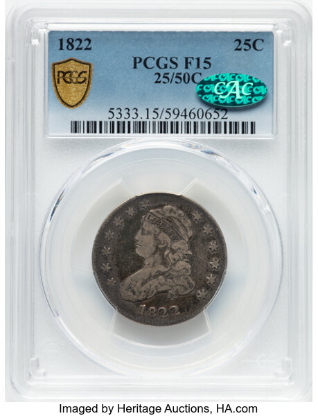 1822 25c 25/50c, B-2, FS-901 MS thumbnail 3