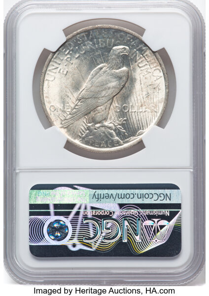 1923 $1  Whisker Jaw, VAM-1A1 MS65 thumbnail 2