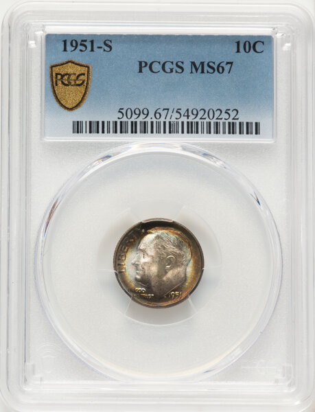 1951-S 10c OGP thumbnail 14