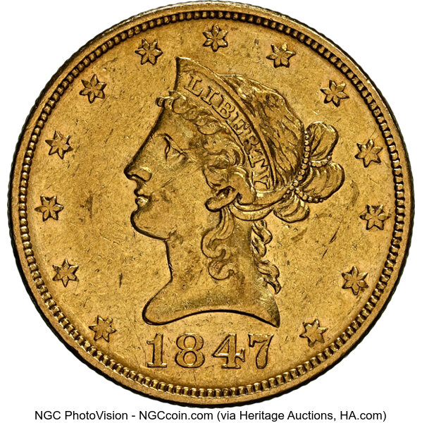 1847 $10  MS thumbnail 3