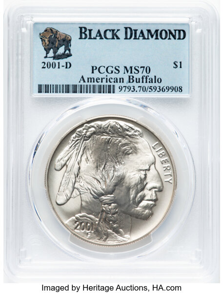 2001-D S$1 American Buffalo MS thumbnail 4