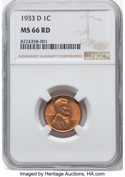 1933-D 1c MS RD thumbnail 3