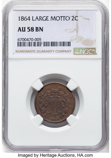 2-Cent Piece Set 2c no 1867 DDO, 10 Coins MS BN thumbnail 19