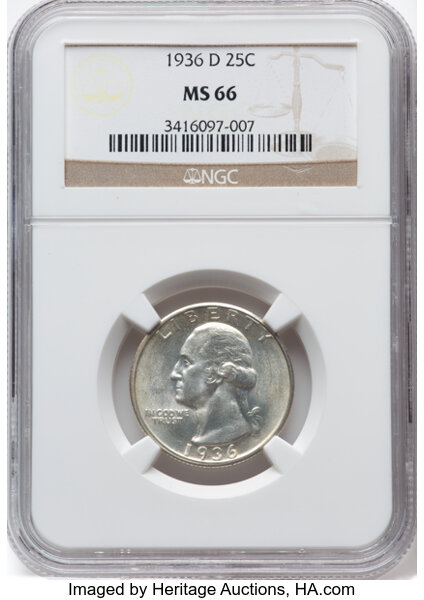 1936-D 25c MS thumbnail 4