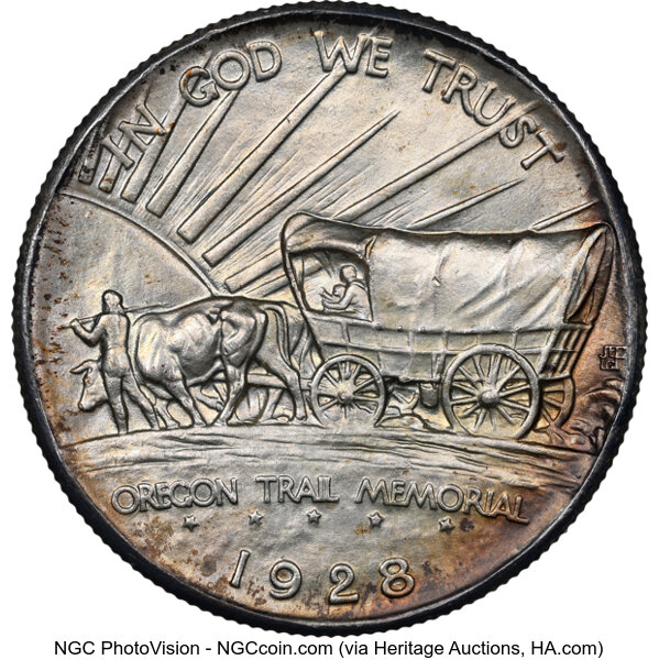 1928 50c Oregon Trail MS66 thumbnail 4