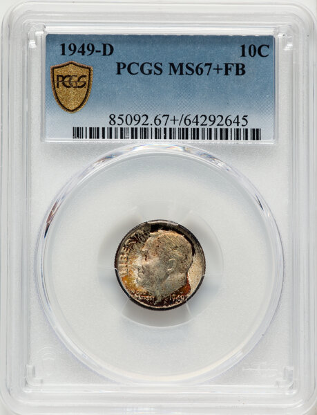 1949-D 10c MS FB MS67 FB thumbnail 4