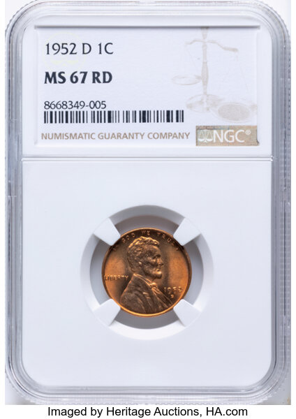1952-D 1c MS RD thumbnail 2