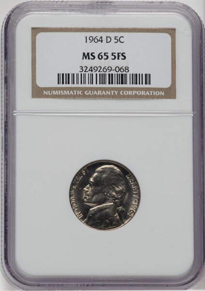 1964-D 5c MS FS thumbnail 2