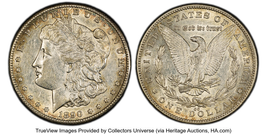 1890-CC $1  Normal Die, VAM-1 MS thumbnail 3