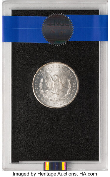 1878-CC $1  GSA Hoard, Hard package MS61 CAC thumbnail 2