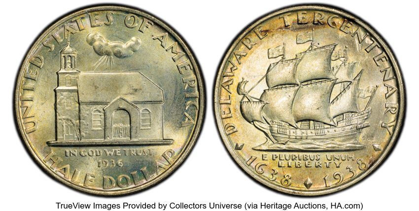 1936 50c Delaware MS thumbnail 4