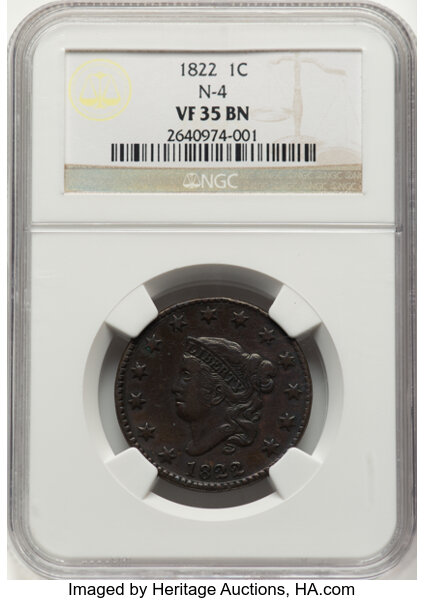 1822 1c N-4 MS BN thumbnail 2