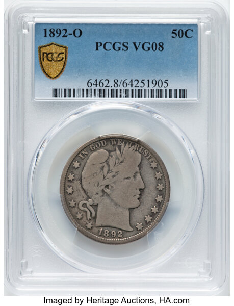 1892-O 50c VG8 thumbnail 2