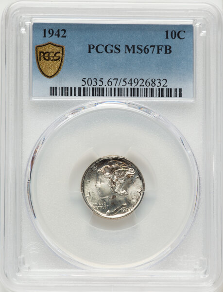 1942 10c MS FB MS67 FB thumbnail 4