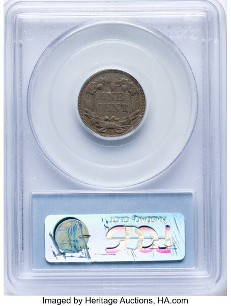 1857 1c Flying Eagle, Obverse of 1856, FS-401b, S-2 MS thumbnail 12