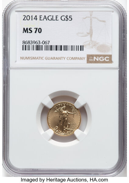 2014 $5  Gold Eagle MS thumbnail 7